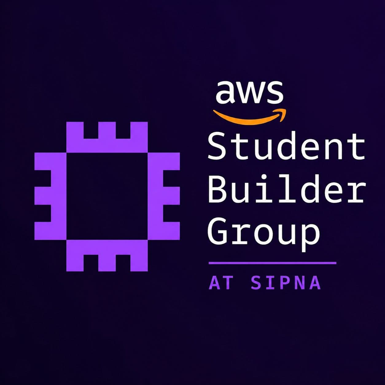 AWS Student Builder Group SIPNA Logo - Community Partner for AWS Student Community Day Yavatmal