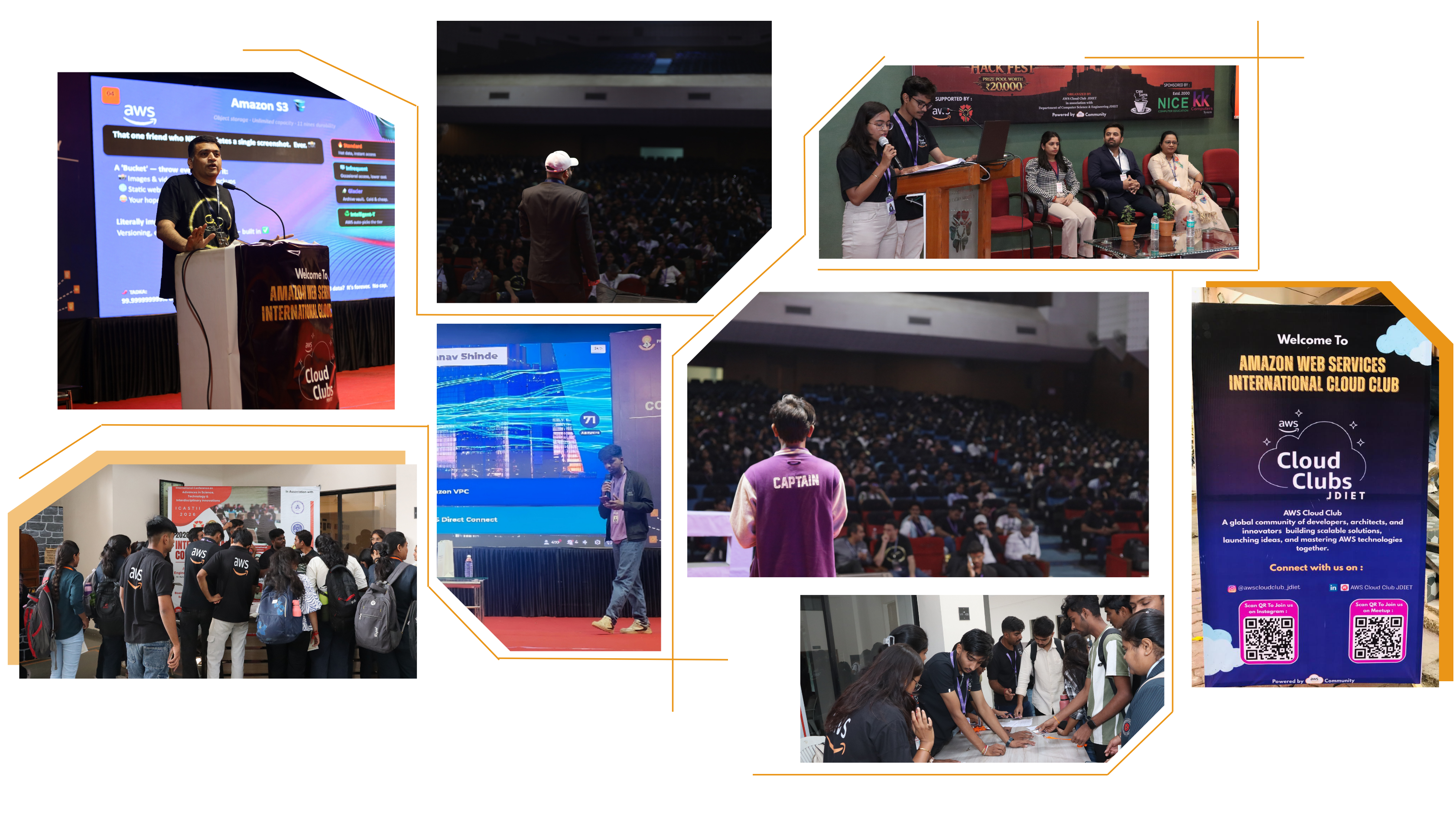 AWS Student Community Day Yavatmal Event Banner - Hosted by AWS Student Builder Group JDIET