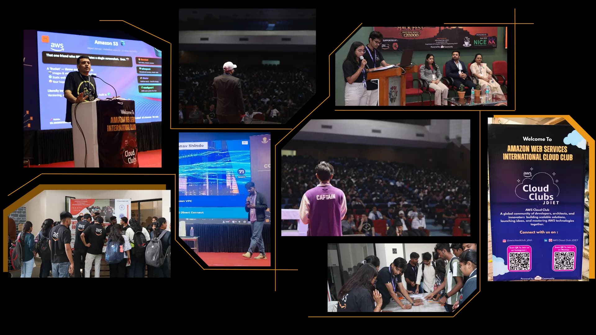 AWS Student Community Day Yavatmal Event Banner - Hosted by AWS Student Builder Group JDIET